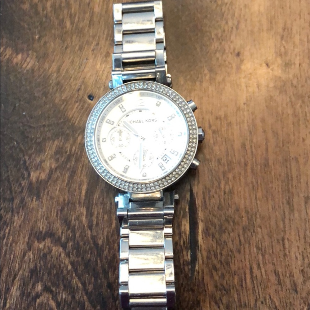 Ladies Silver Michael Kors Watch